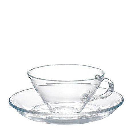 Hario | Coffee & Tea Cups Bộ Tách Trà Và Đĩa Lót Thủy Tinh