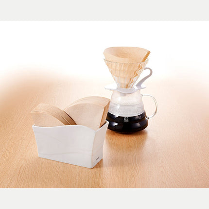 Hario | Drip Coffee Makers Hộp Sứ Chứa Giấy Lọc Cà Phê V60