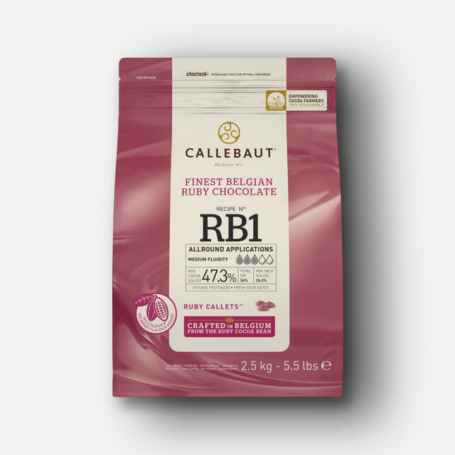 Callebaut | Ruby Chocolate | RB1 Socola Dạng Viên Với