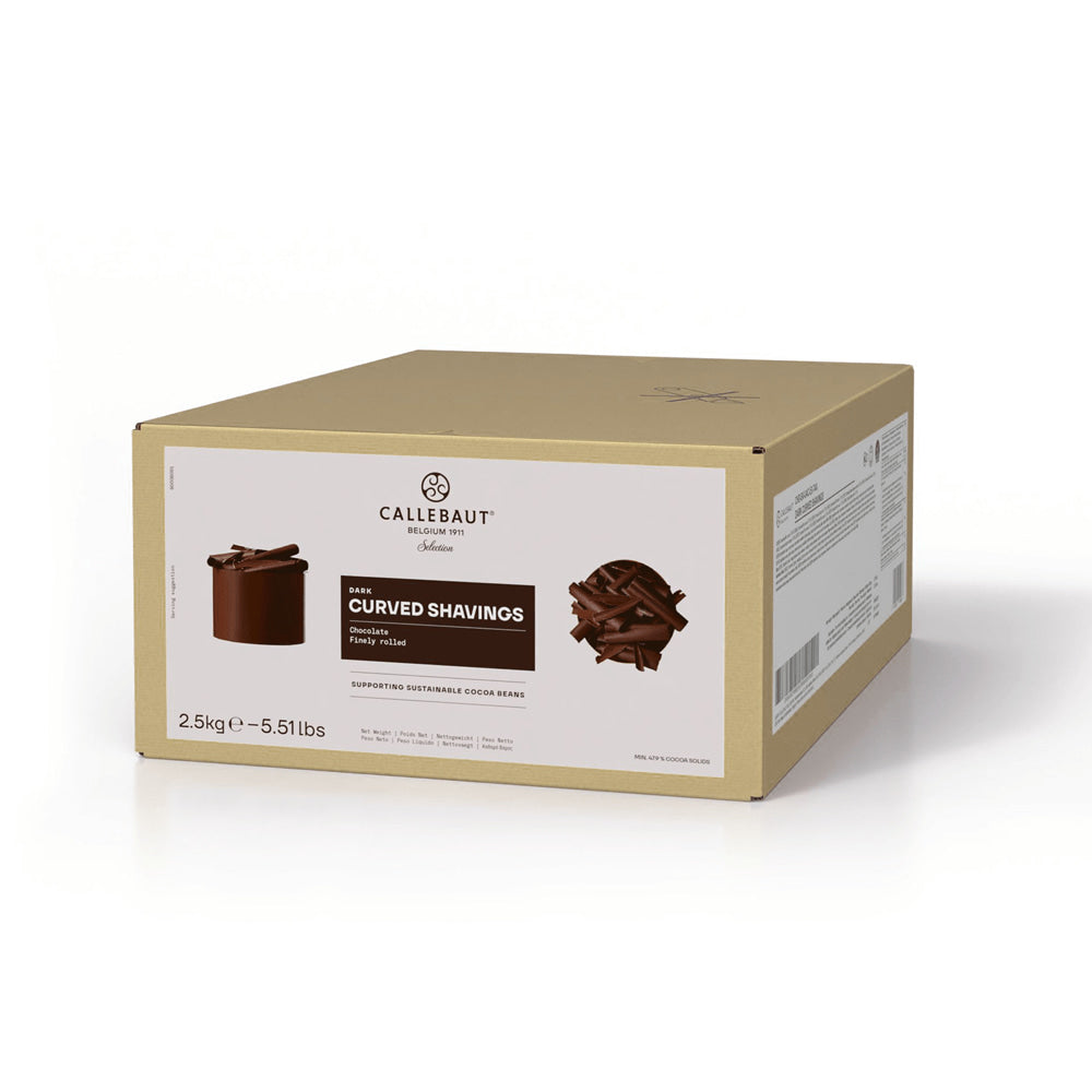 Callebaut | Sprinkles & Nonpareils | Curved Shavings Dark