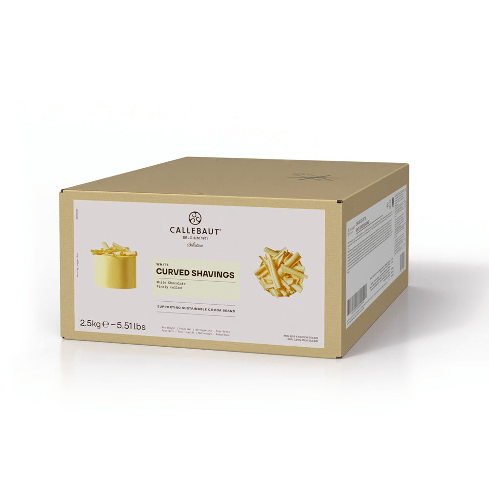 Callebaut | Sprinkles & Nonpareils | Curved Shavings White