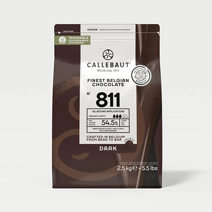 Callebaut | Melting Chocolate | 811 Socola Đen 54.5% Cacao