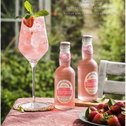 Fentimans | Flavored Carbonated Water | Pink Rhubarb Tonic