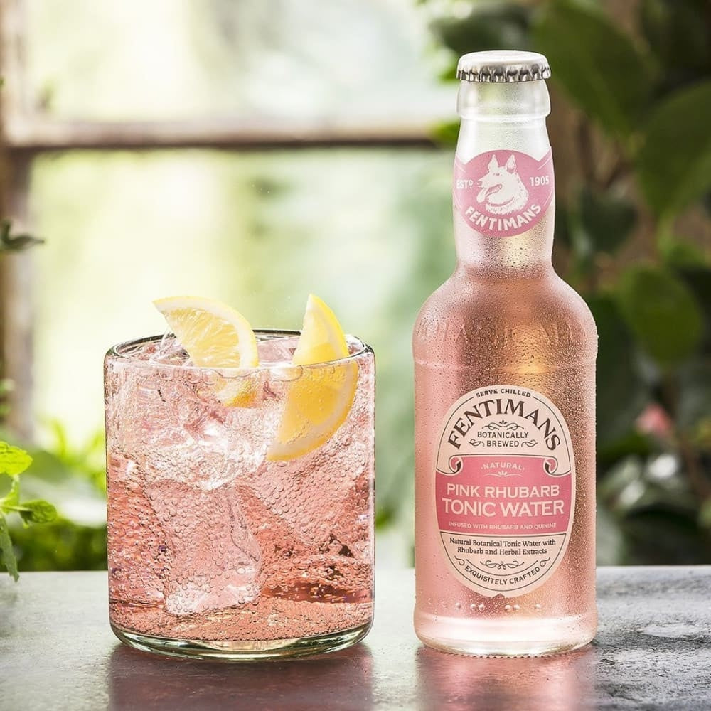 Fentimans | Flavored Carbonated Water | Pink Rhubarb Tonic
