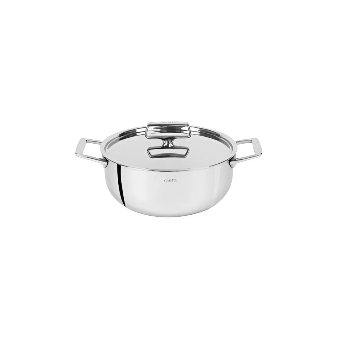 Cristel | Saucepans | Castel Pro Nồi Hầm Inox Đáy Bầu 5 Lớp