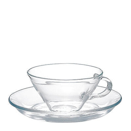 Hario | Coffee & Tea Cups | Bộ Tách Trà Và Đĩa Lót Thủy Tinh