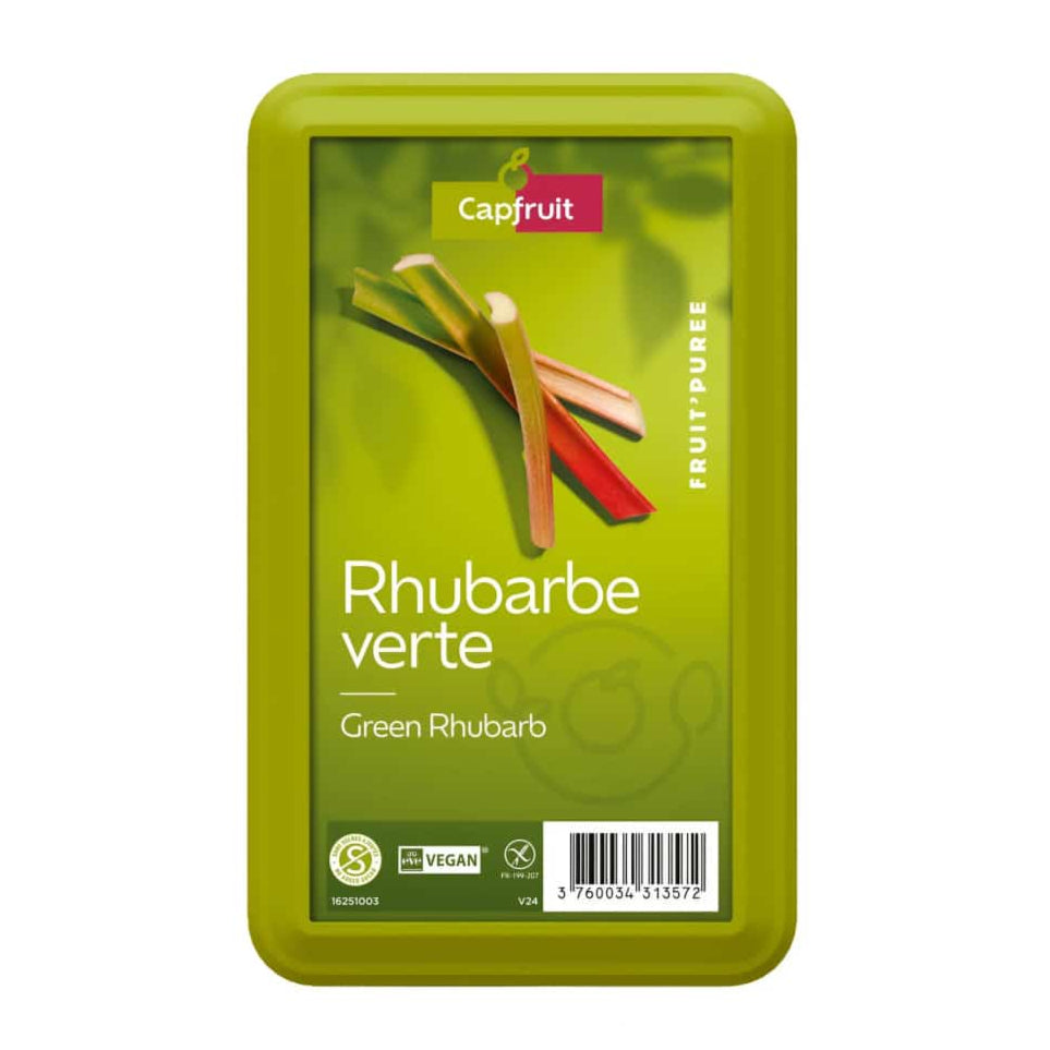 Capfruit | Frozen Fruit Purees | Puree Rhubarb Xanh – Vị
