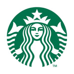 Logo công ty cà phê Starbucks màu xanh lá cây và trắng có hình siren đuôi kép.