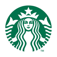 Logo công ty cà phê Starbucks màu xanh lá cây và trắng có hình siren đuôi kép.