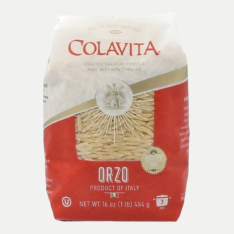 Colavita | Pasta Orzo Cắt Khuôn Đồng Hạt Mì Dai Và Dày Đều