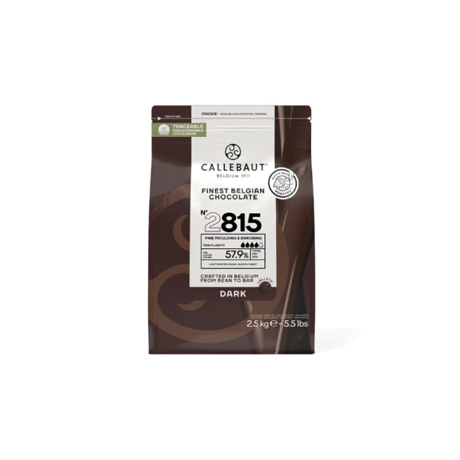 Callebaut | Dark Chocolate | 2815 Socola Đen 57.9% Hạt