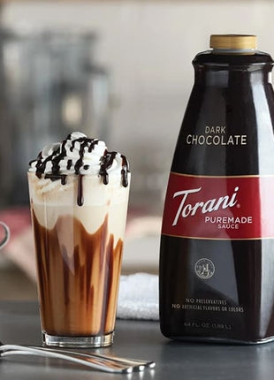 Torani Puremade | Ice Cream Syrup Sốt Socola Đen Pha