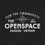 Thiết kế logo trắng cho không gian cộng đồng 'The Openspace' ở Sài Gòn, Việt Nam, thành lập vào năm 2014.